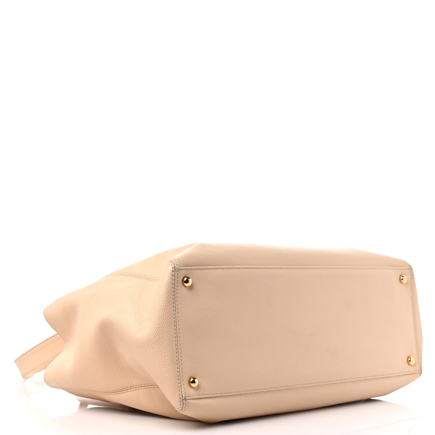Calfskin Cerf Executive Shopper Tote Beige