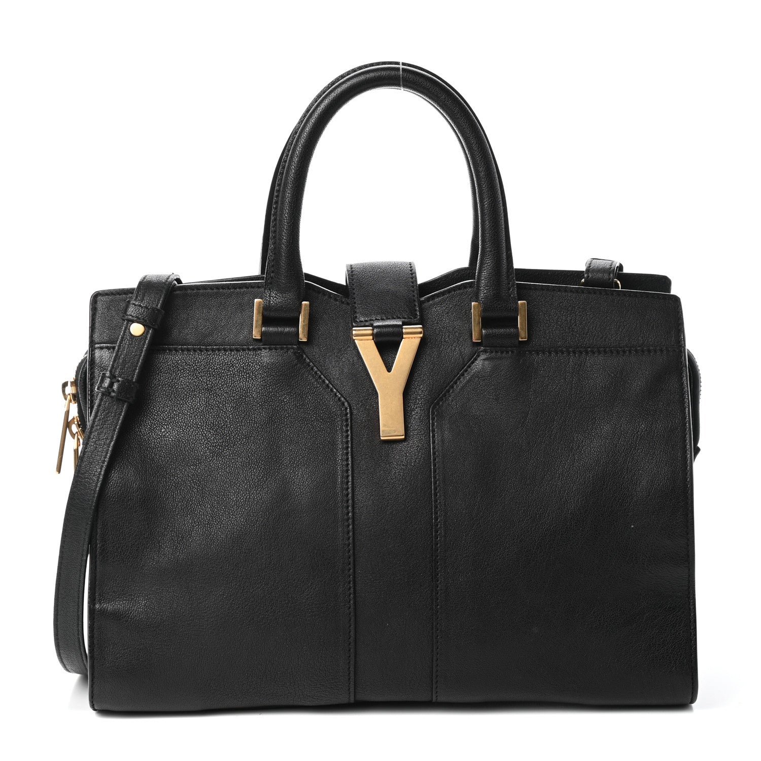 Saint Laurent Sheepskin Small Cabas ChYc Black 1 of 8