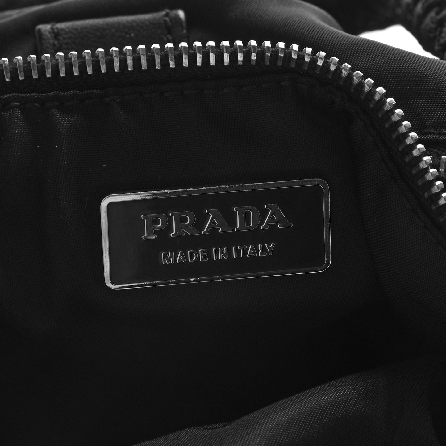 Tessuto Nylon Braided Tote Black