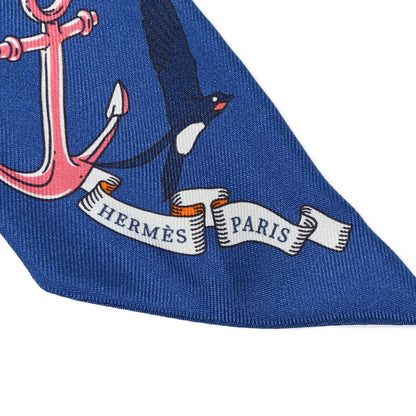 Hermes Silk Sur Mon Nuage Twilly Marine Clair Ciel 2 of 4