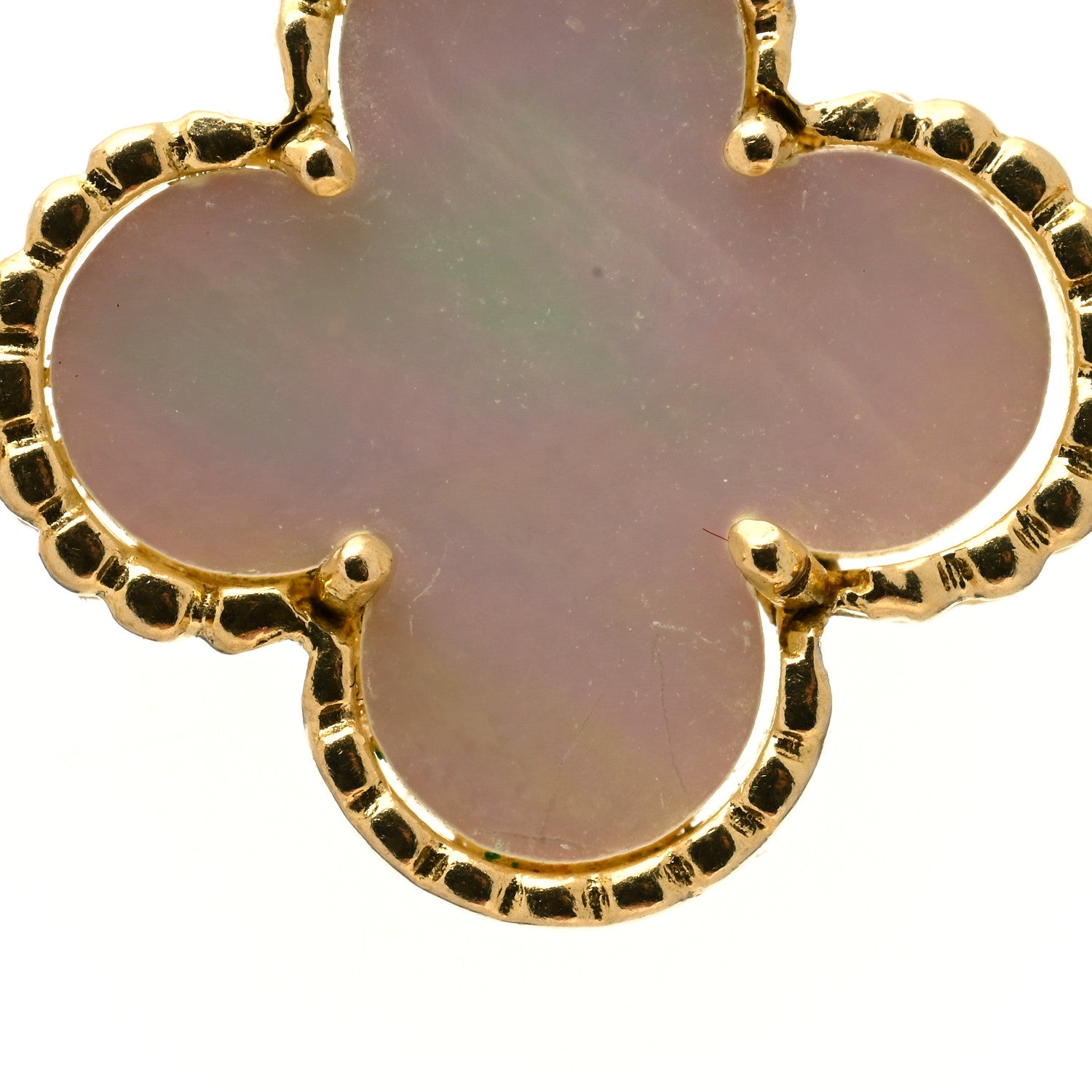 Van Cleef & Arpels 18K Yellow Gold Mother of Pearl 10 Motifs Vintage Alhambra Necklace 4 of 6