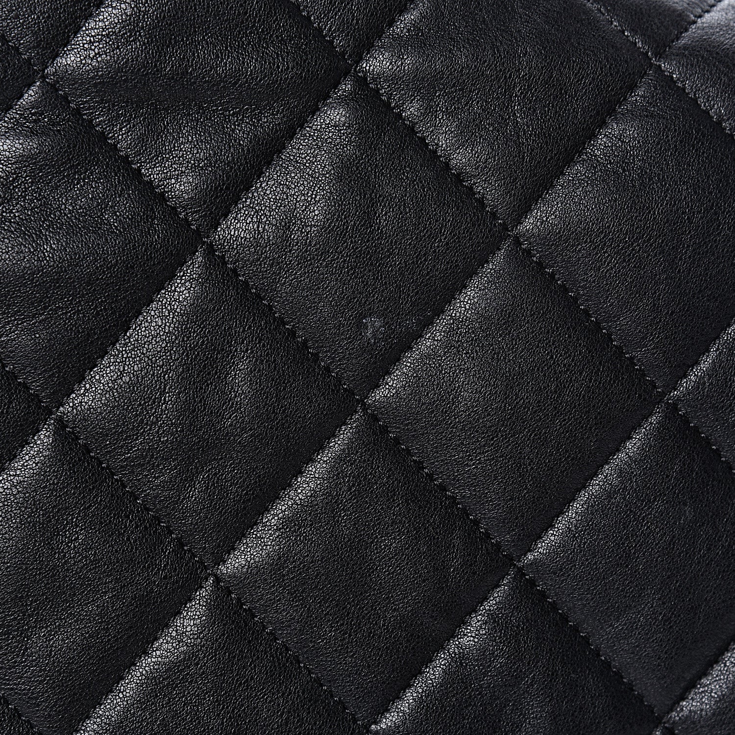 Chanel Washed Lambskin Quilted Maxi Chain Around Flap Black 12 of 13