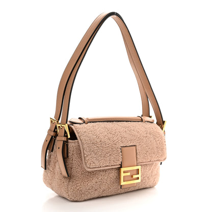 Fendi Shearling Nappa Multi Baguette Rosa Plaster 2 of 10