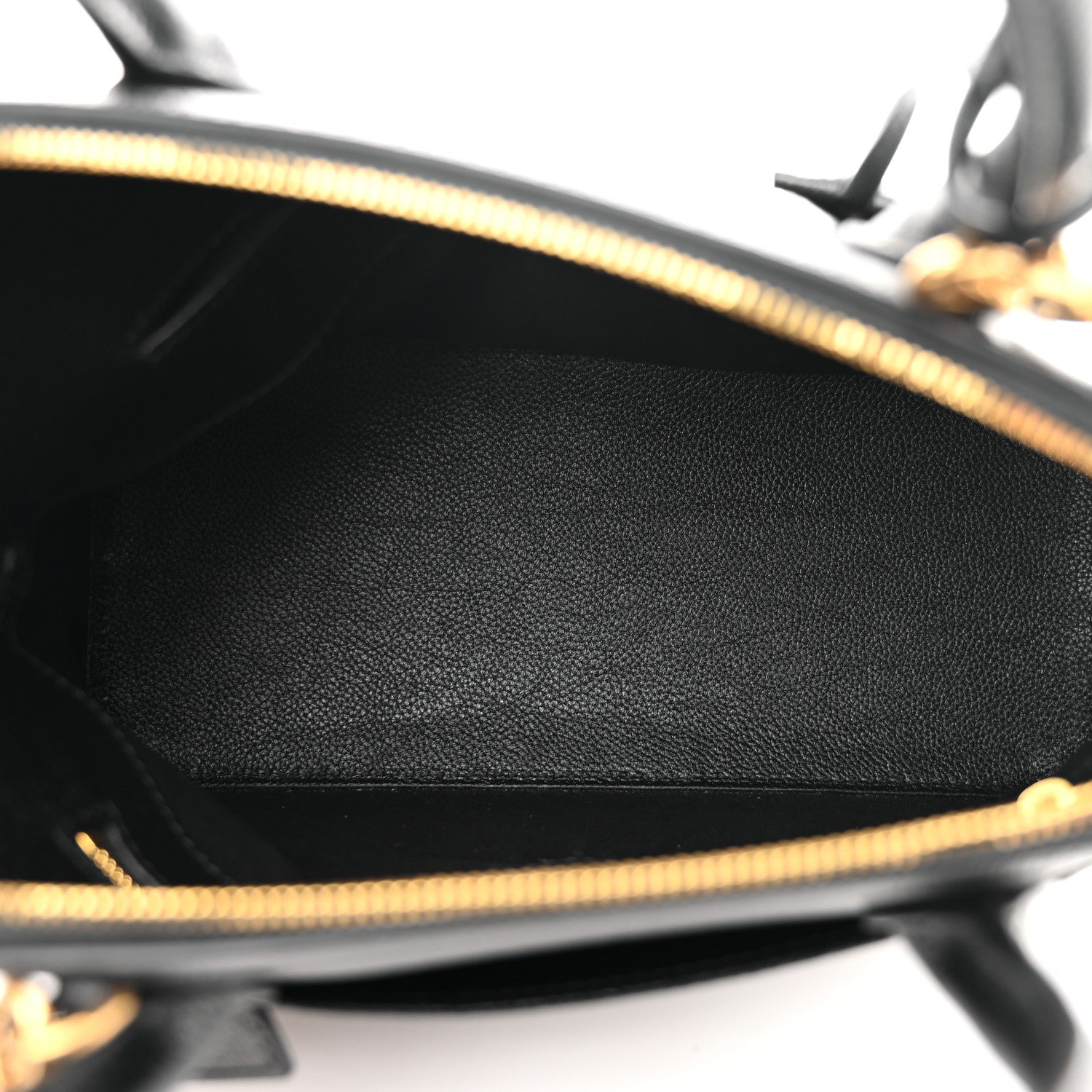 Balenciaga Grained Calfskin Logo S Ville Top Handle Bag Black White 5 of 11