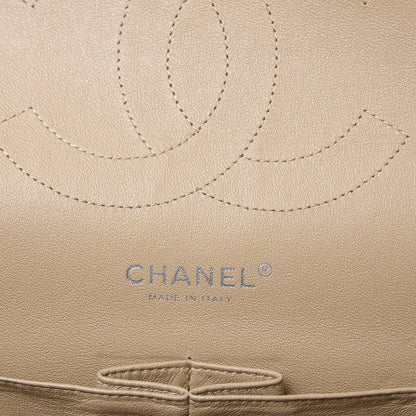 Chanel Patent Quilted Jumbo Double Flap Beige 6 of 14