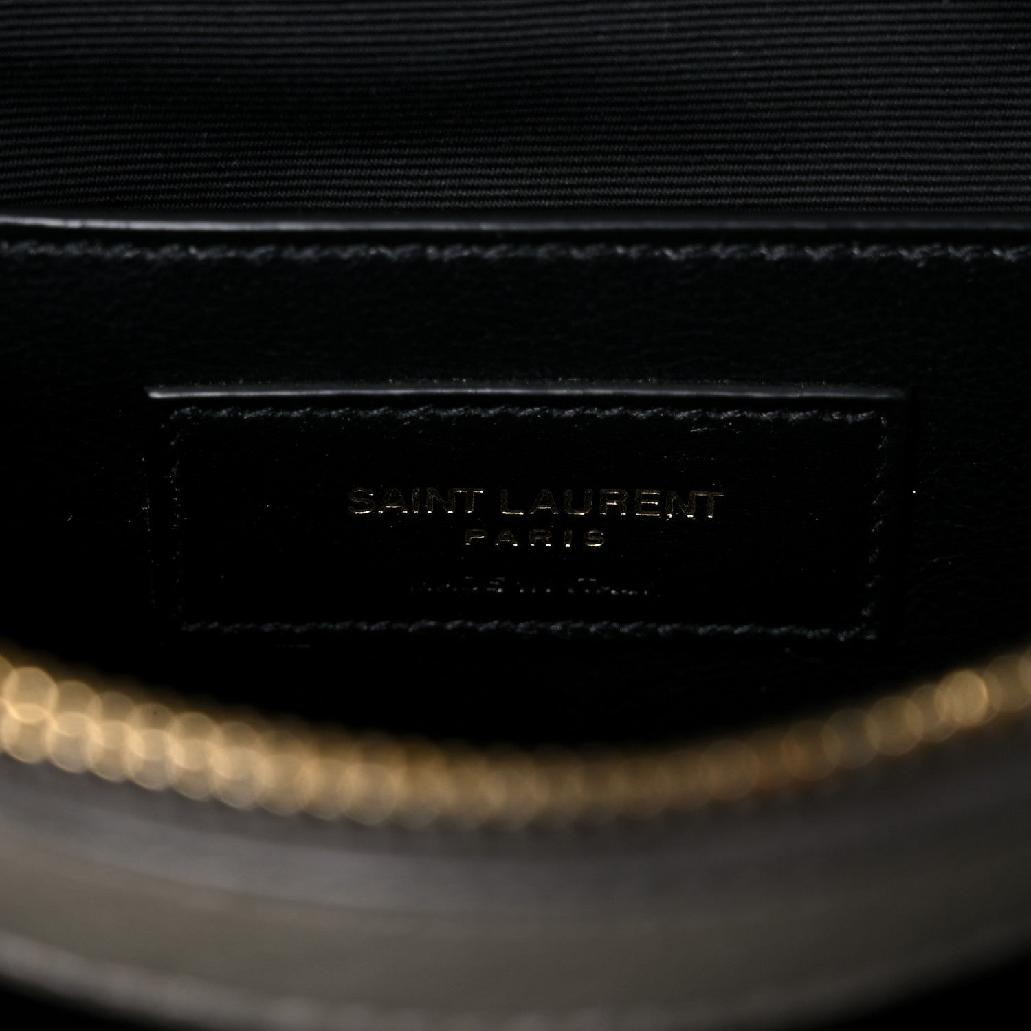 Saint Laurent Sheepskin Matelasse Chevron Monogram Medium College Bag Light Coal 7 of 11