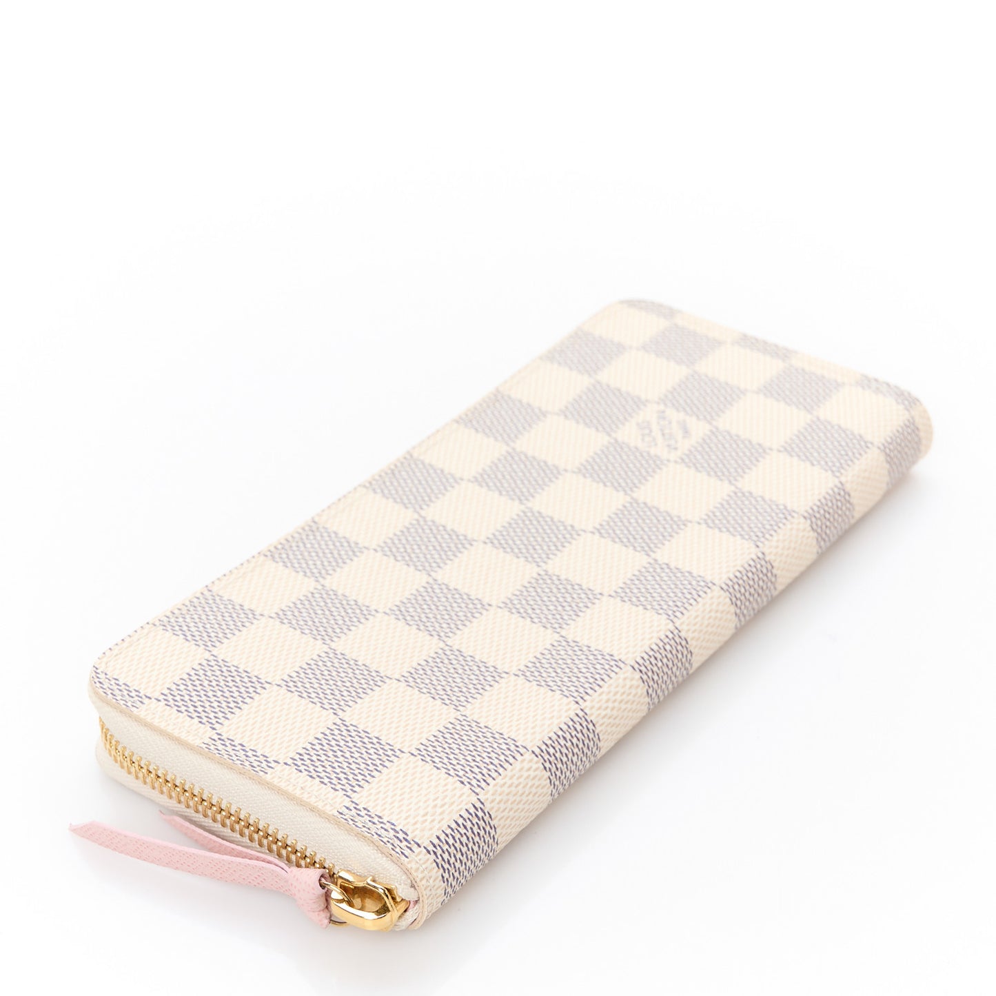 Damier Azur Clemence Wallet Rose Ballerine