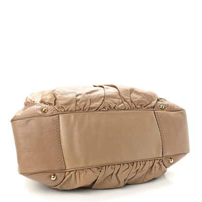 Gucci Calfskin Large Jockey Hobo Tan 3 of 16