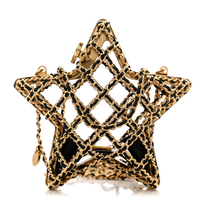 Chanel Metal CC Star Minaudiere Crossbody Gold Black 1 of 7