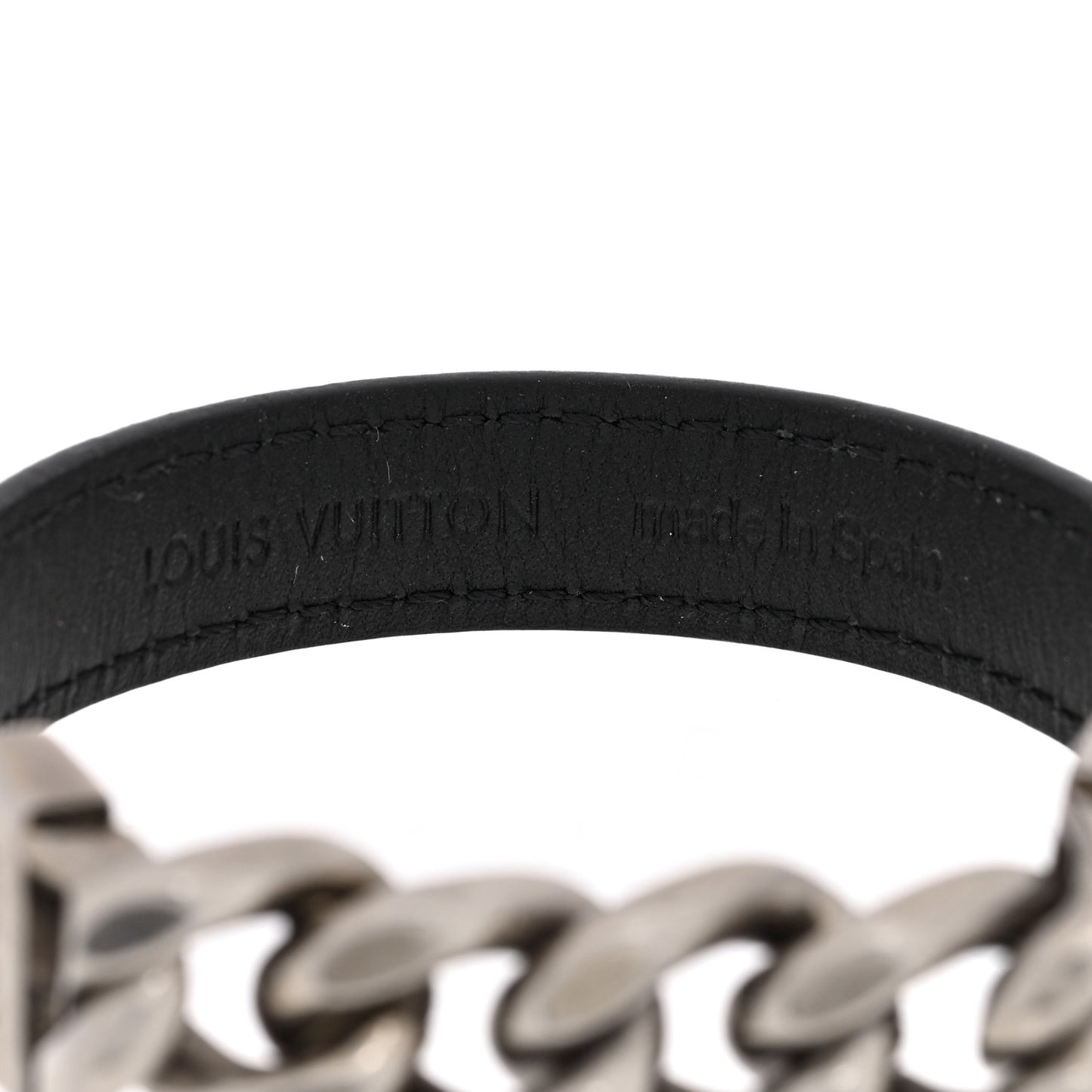 Monogram Cuban Link Bracelet 19 Brown