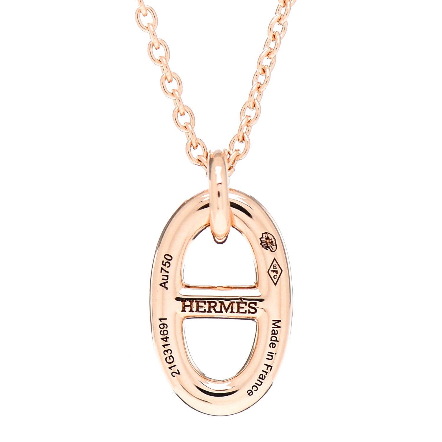 Hermes 18K Rose Gold PM Farandole Pendant Necklace 5 of 6