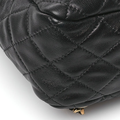 Chanel Lambskin Quilted Large In Seoul Backpack Black 9 of 12