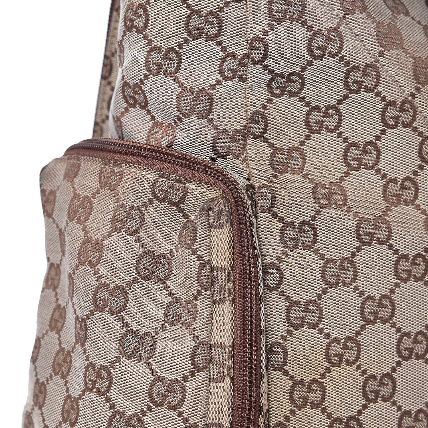 Gucci Monogram Backpack Diaper Bag Brown 14 of 22