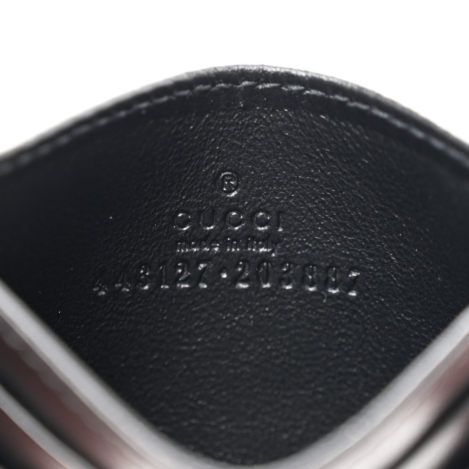 Gucci Calfskin Matelasse GG Marmont Card Holder Black 6 of 6