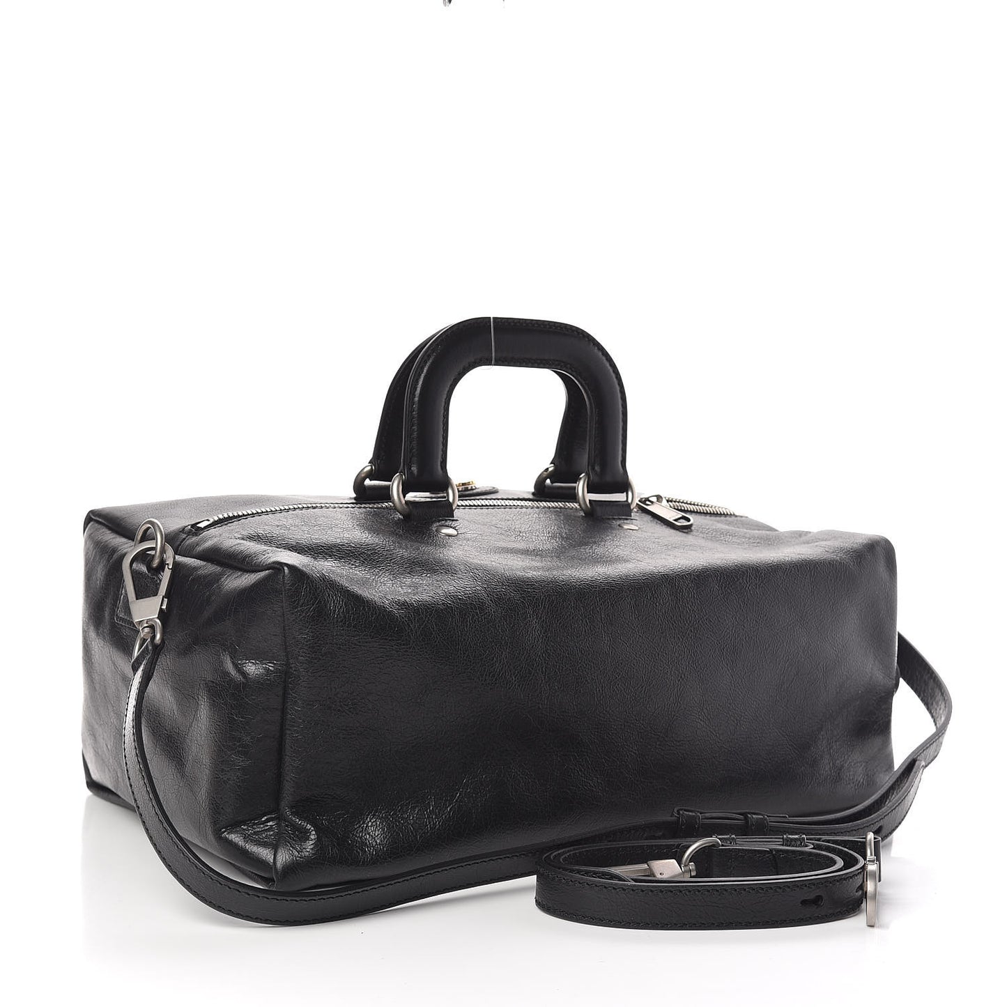 Fluffy Calfskin Morpheus Convertible Backpack Black