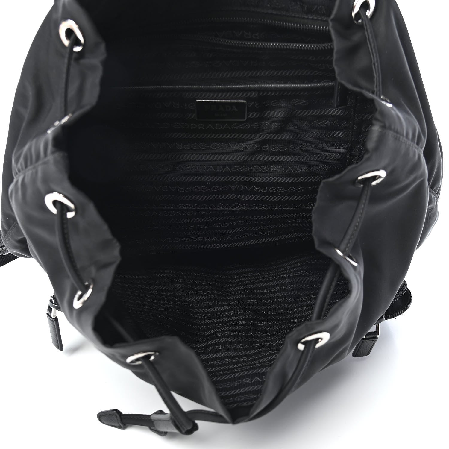 Prada Nylon Vela Large Backpack Black 4 of 8