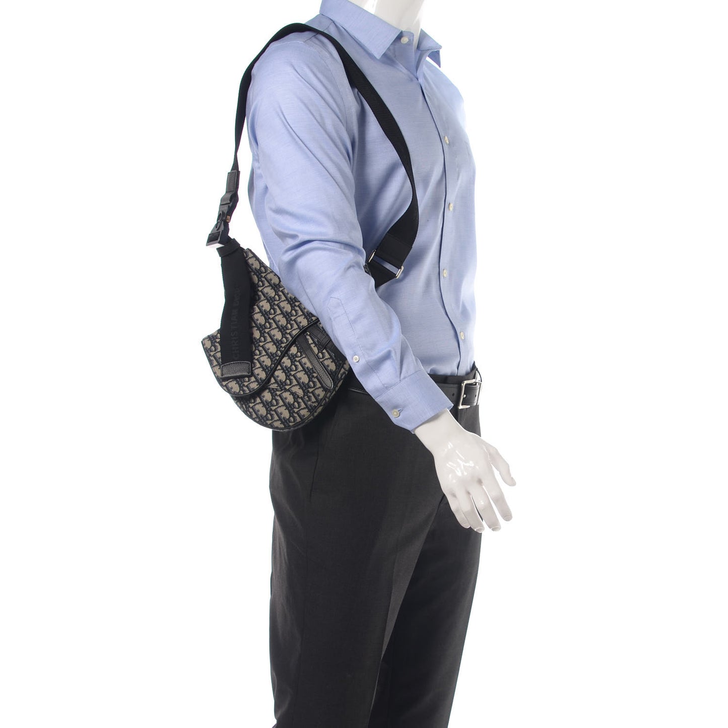 Oblique Saddle Bag Blue