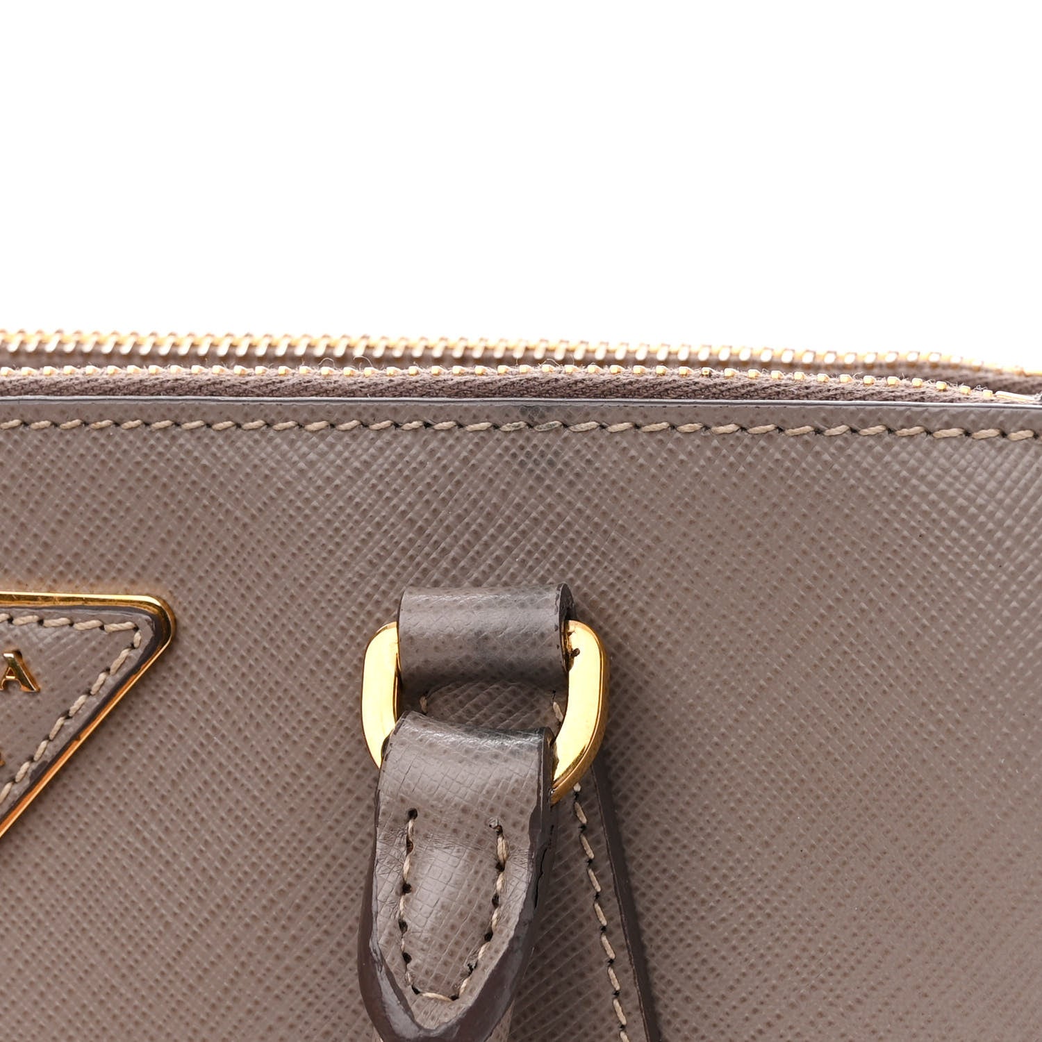 Prada Saffiano Small Galleria Double Zip Tote Argilla 11 of 29