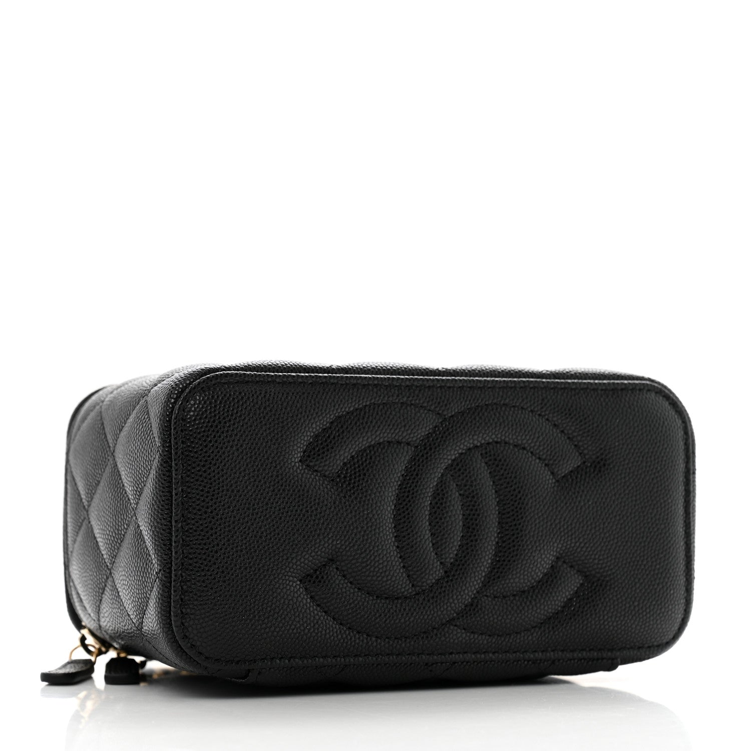 Chanel Caviar Quilted Small Vanity Case With Chain Black 4 of 10
