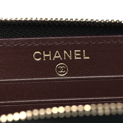 Chanel Caviar Quilted Medium Zip Around Wallet Black 6 of 10