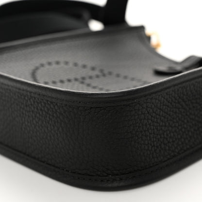 Hermes Taurillon Clemence Evelyne TPM Black 10 of 10