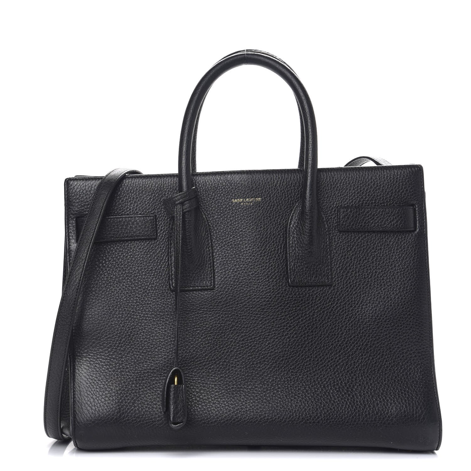 Saint Laurent Grained Calfskin Small Sac De Jour Black 1 of 10
