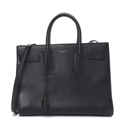 Saint Laurent Grained Calfskin Small Sac De Jour Black 1 of 10