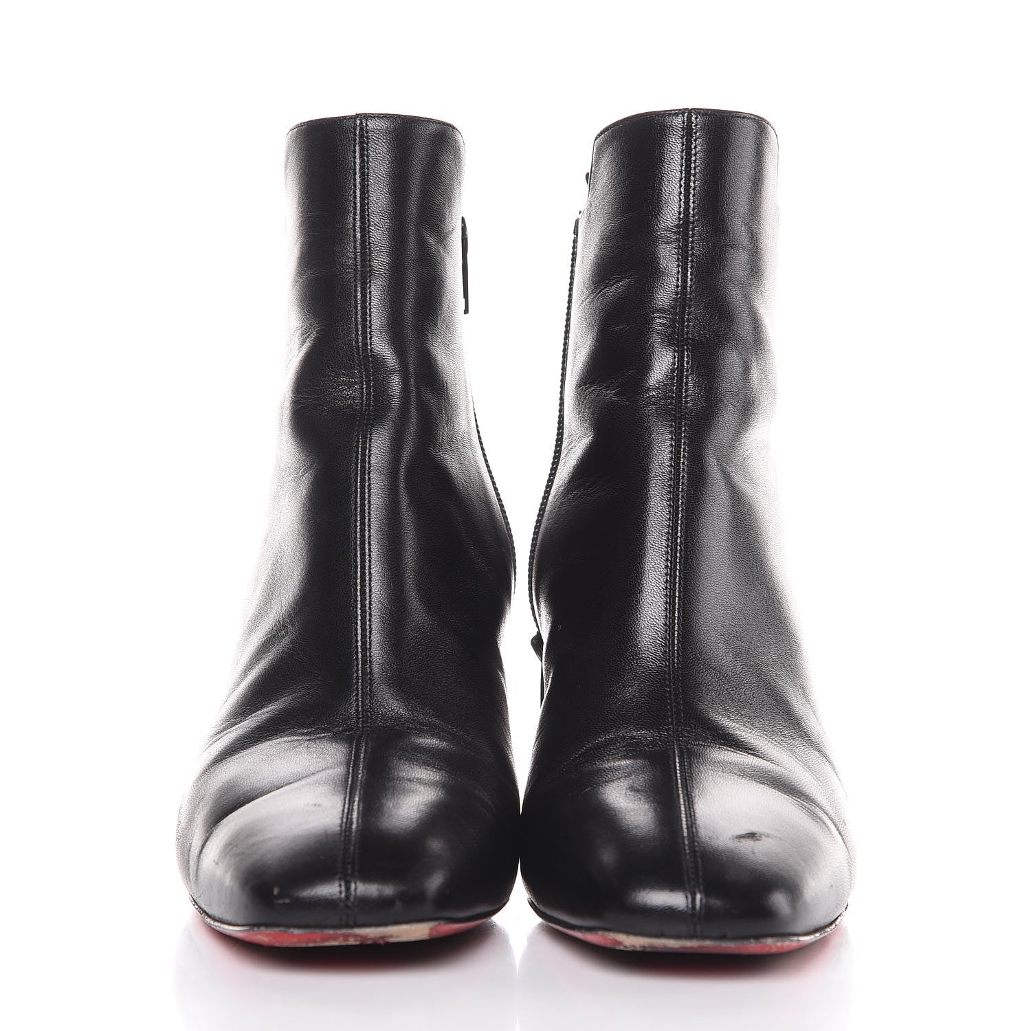 Christian Louboutin Calfskin 70 Ankle Boots 39.5 Black 2 of 9