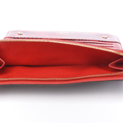 Louis Vuitton Monogram Kusama Waves Insolite Wallet Red 5 of 9