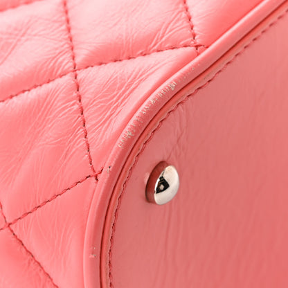 Chanel Crumpled Calfskin PVC Quilted Backpack Pink 12 of 13