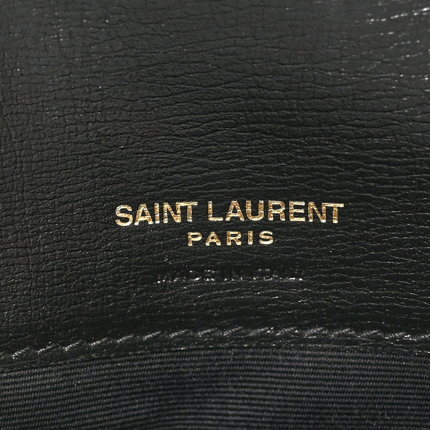 Saint Laurent Grained Calfskin Monogram Phone Holder Crossbody Black 6 of 10