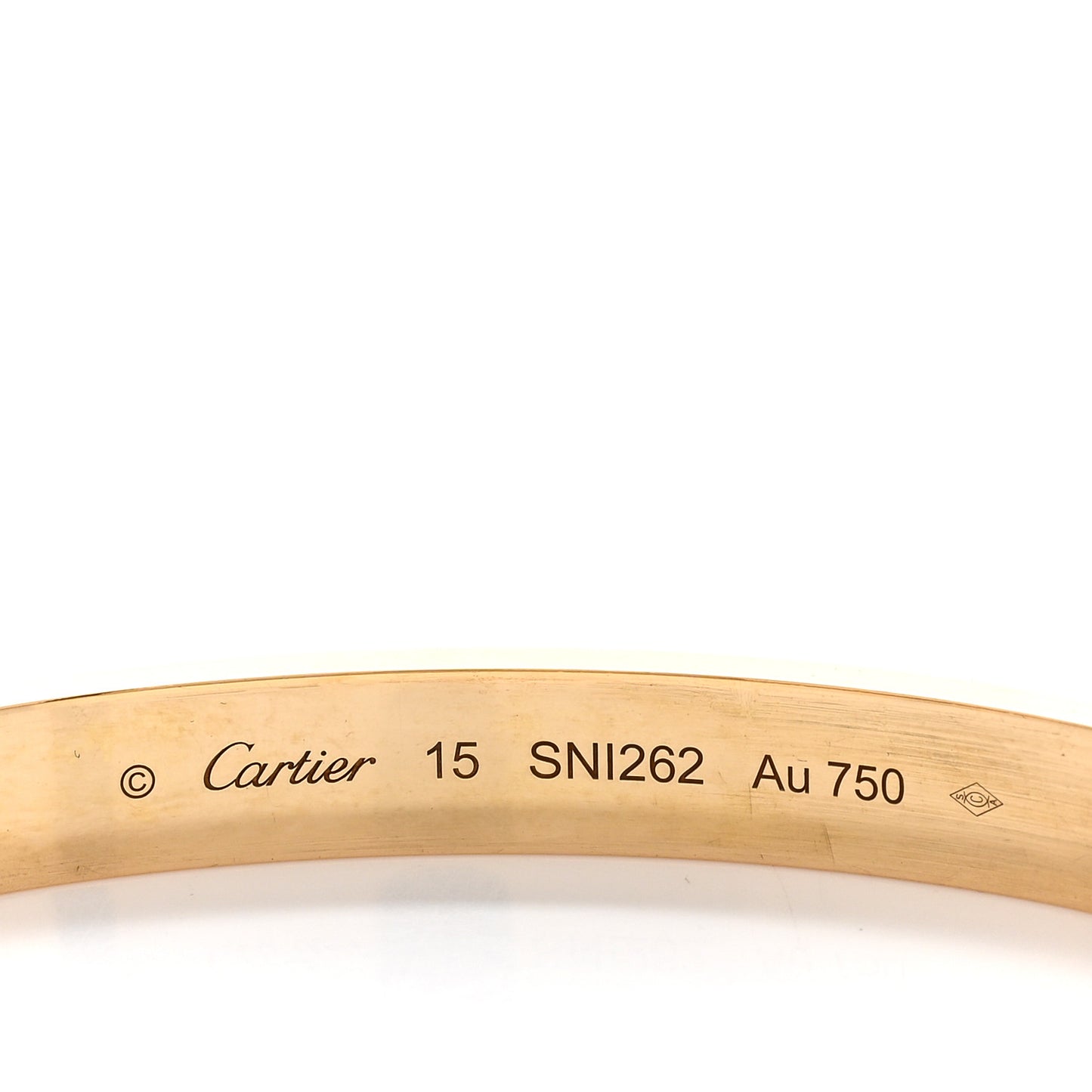 18K Yellow Gold LOVE Bracelet 15