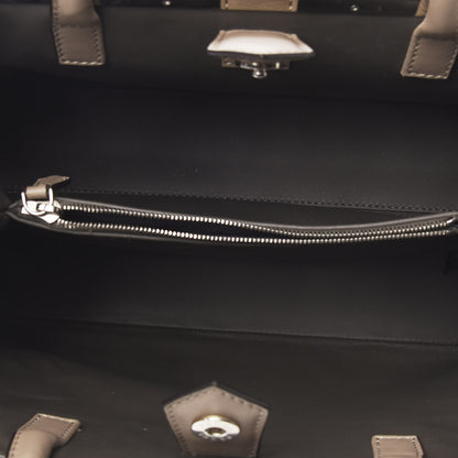 Fendi Vitello Dolce Century Petite 2Jours Tote Tortora Carbone 4 of 9