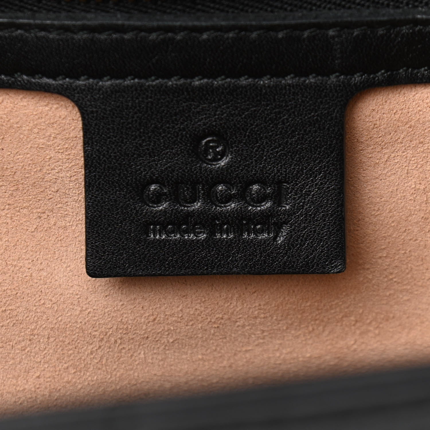 Gucci Calfskin Matelasse Studded Medium GG Marmont Shoulder Bag Black 6 of 11