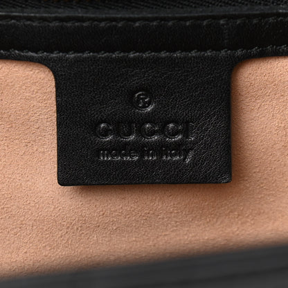 Gucci Calfskin Matelasse Studded Medium GG Marmont Shoulder Bag Black 6 of 11