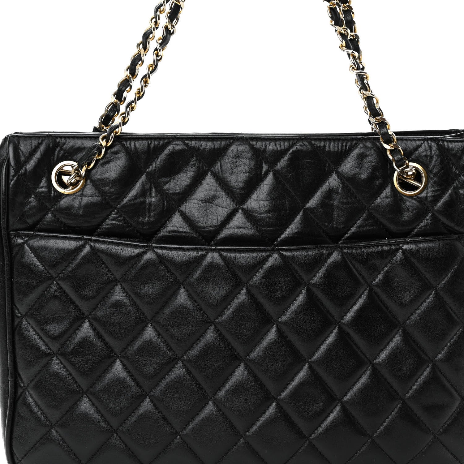 Chanel Lambskin Quilted Shoulder Bag Black 8 of 11