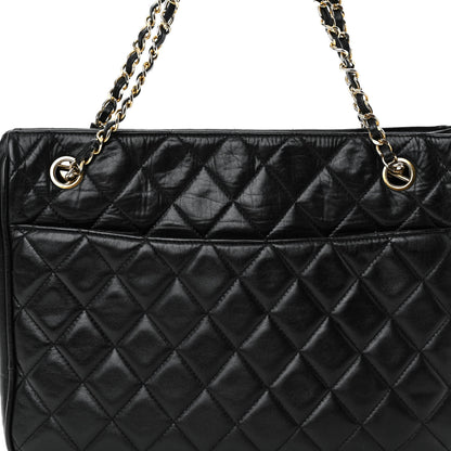 Chanel Lambskin Quilted Shoulder Bag Black 8 of 11