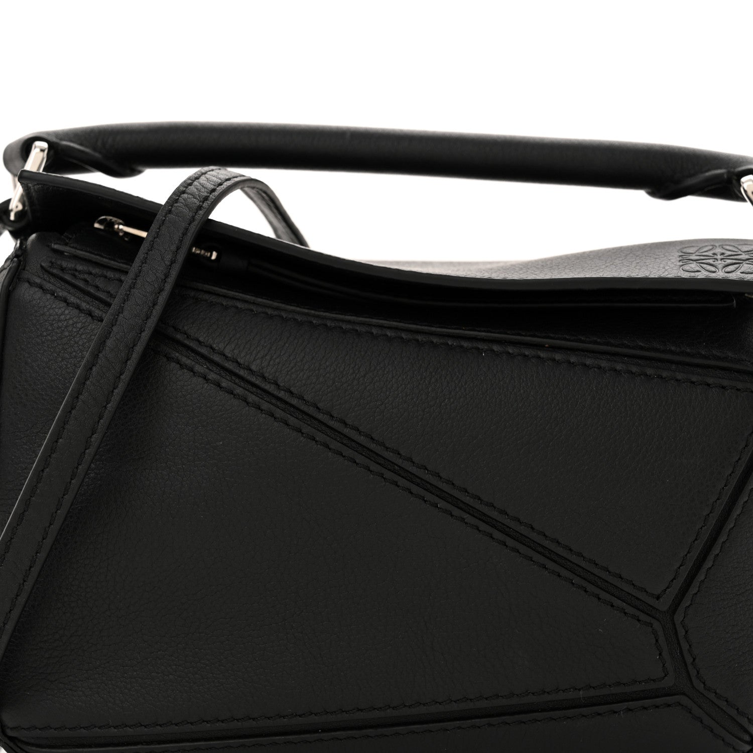 Loewe Calfskin Mini Puzzle Bag Black 8 of 13