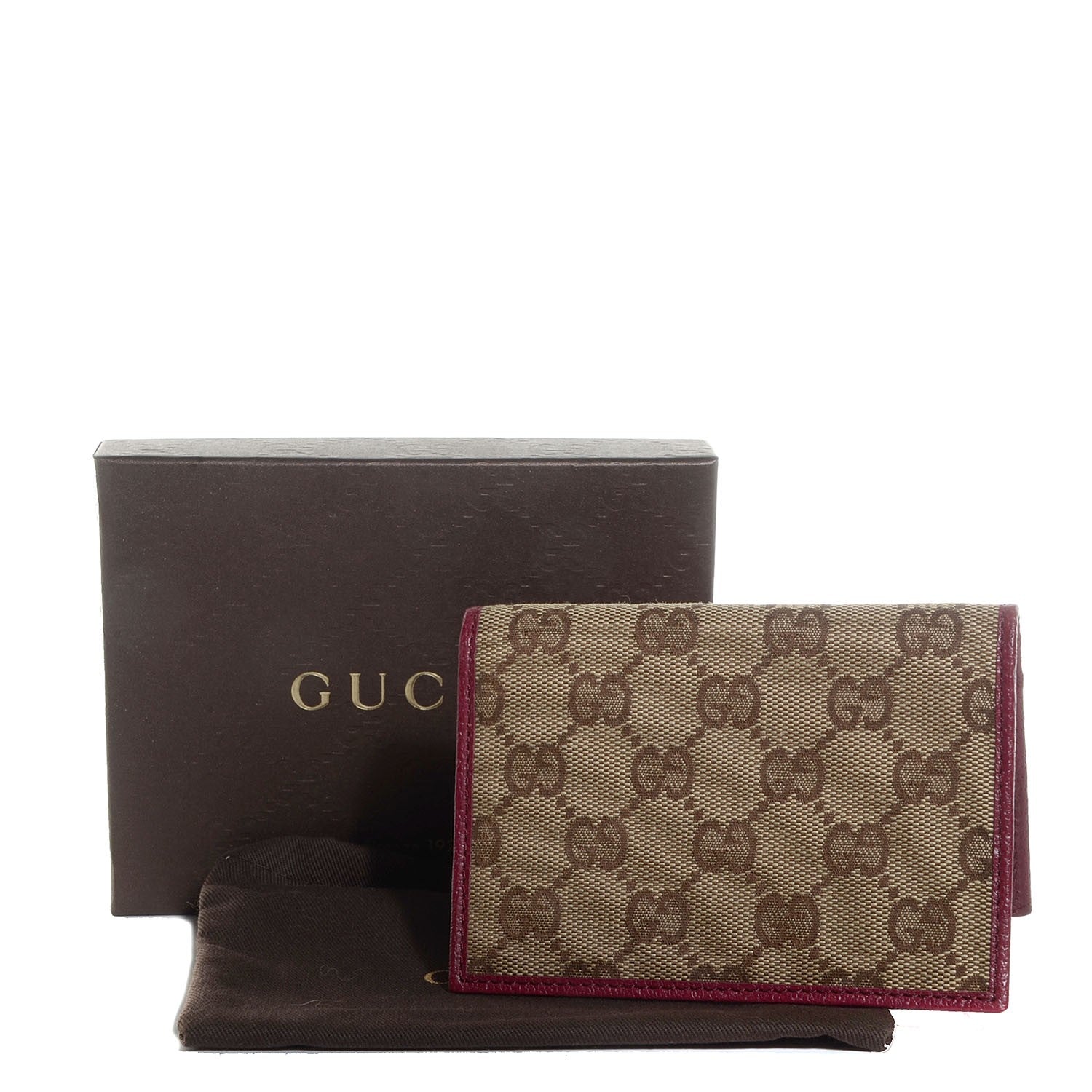 Gucci Monogram Bi-Fold Wallet Red 8 of 8