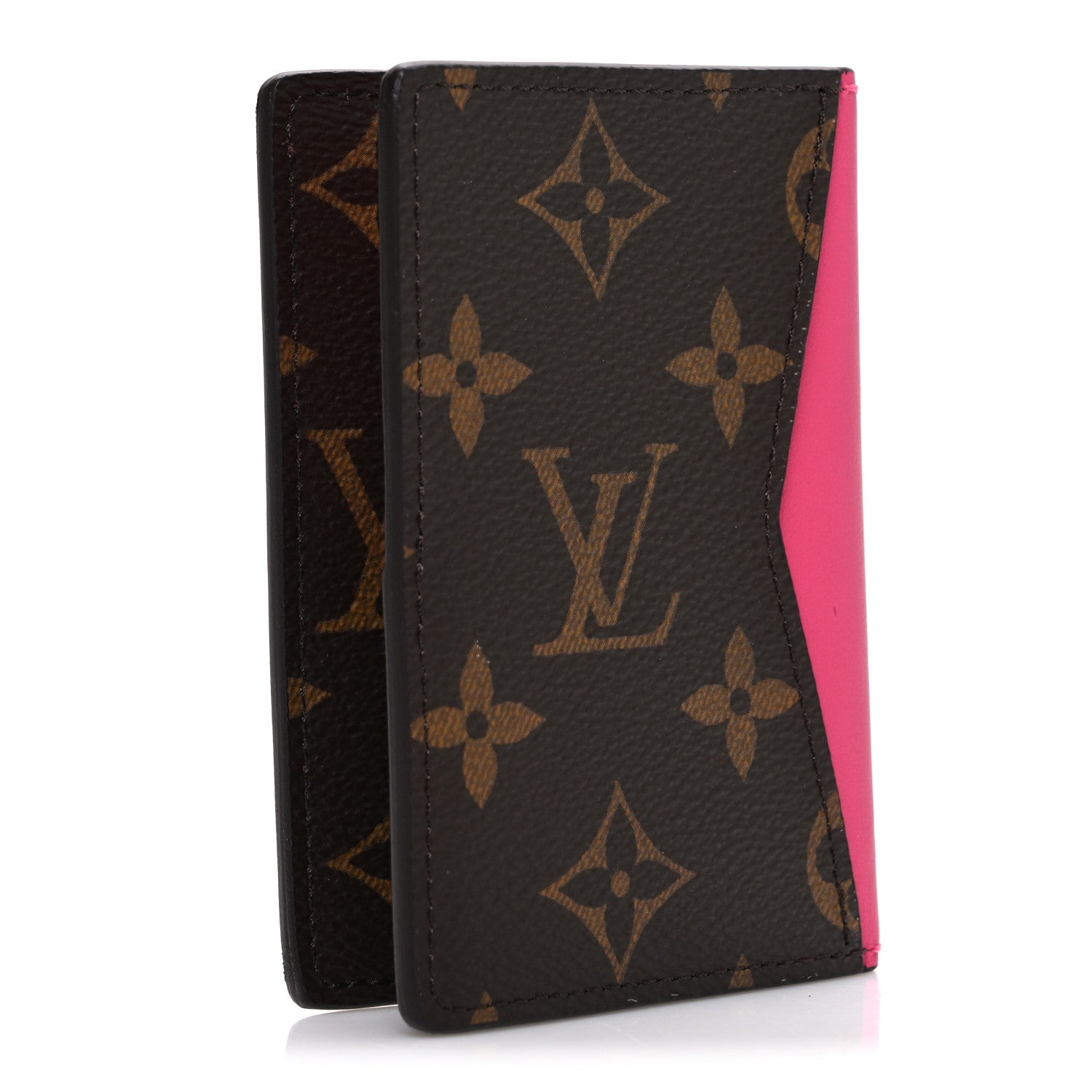 Louis Vuitton Monogram Macassar Pocket Organizer NM Fuchsia 3 of 6