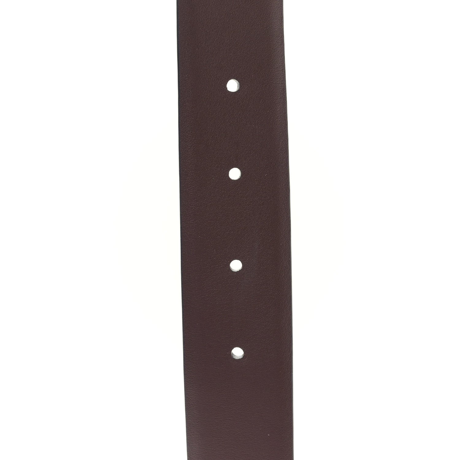 Chanel Calfskin Lambskin Metal Chain Reversible Belt 75 30 Black Burgundy 4 of 5