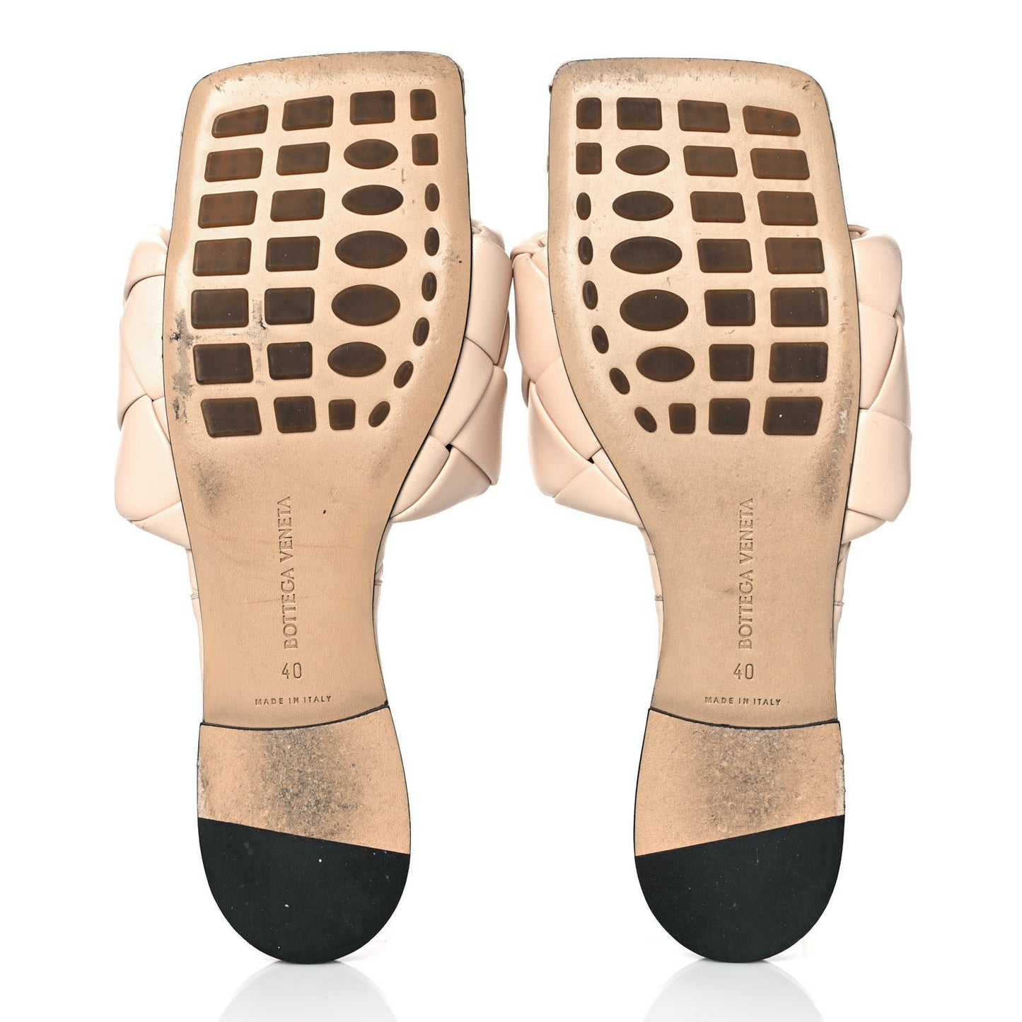 Nappa Maxi Intrecciato Lido Flat Sandals 40 Bandage