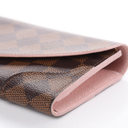 Louis Vuitton Damier Ebene Caissa Wallet Rose Ballerine 8 of 11