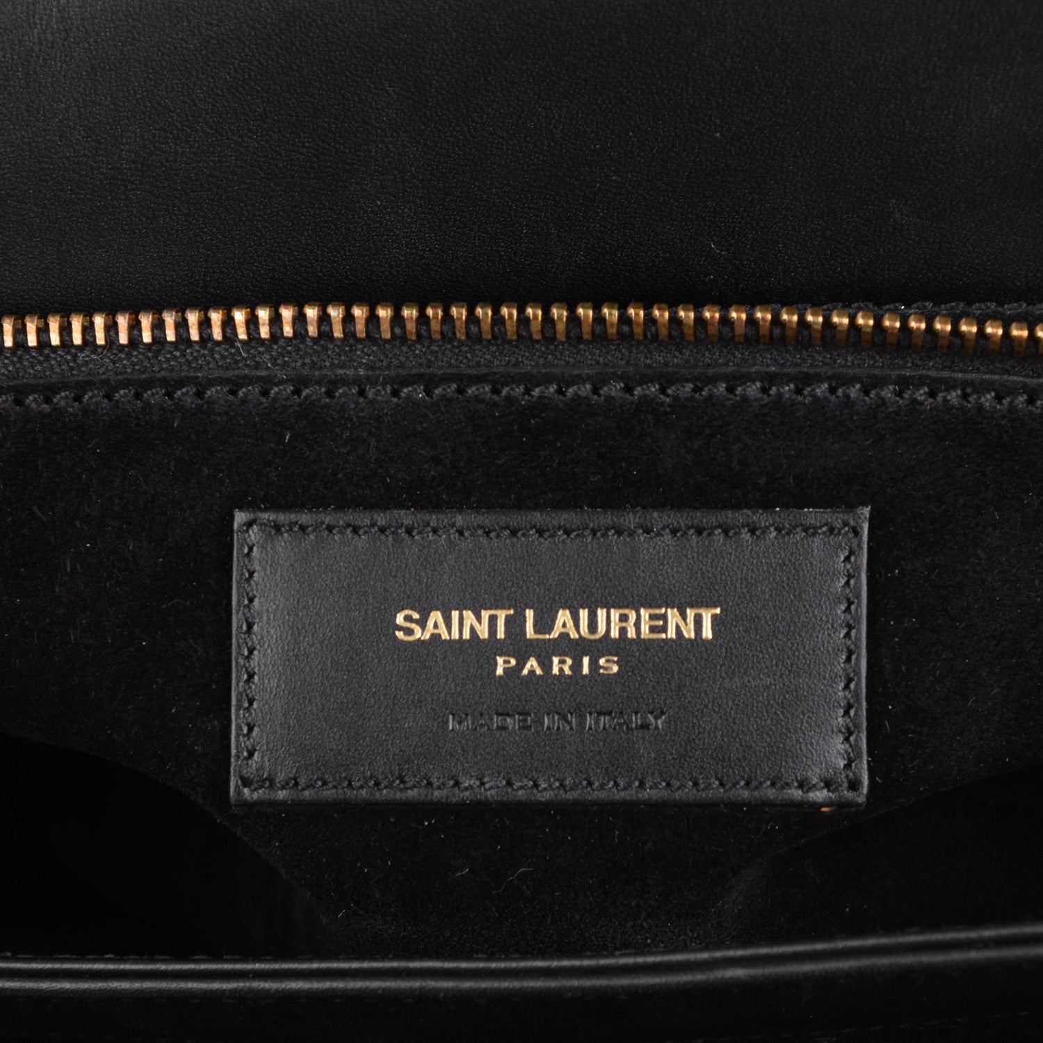 Saint Laurent Smooth Calfskin Medium Classic Monogram Universite Bag Black 6 of 7