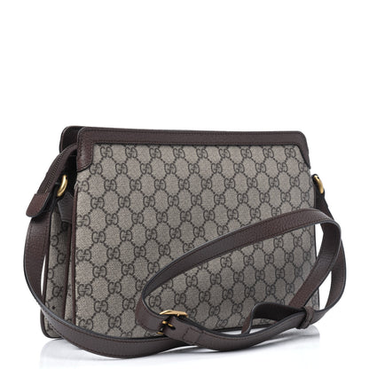 Gucci GG Supreme Monogram Web Medium Ophidia Shoulder Bag Beige New Acero 6 of 33