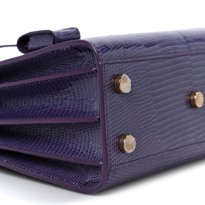 Saint Laurent Lizard Calfskin Embossed Nano Sac De Jour Bright Bright Lilas 8 of 9