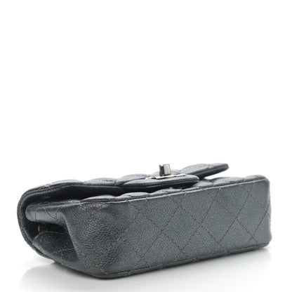 Chanel Metallic Caviar Quilted Extra Mini Flap Charcoal 4 of 11