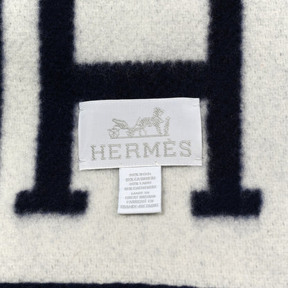 Hermes Wool Cashmere Avalon III Blanket Caban Ecru 3 of 3