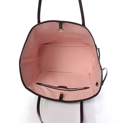 Louis Vuitton Damier Ebene Neo Neverfull MM Rose Ballerine 5 of 10