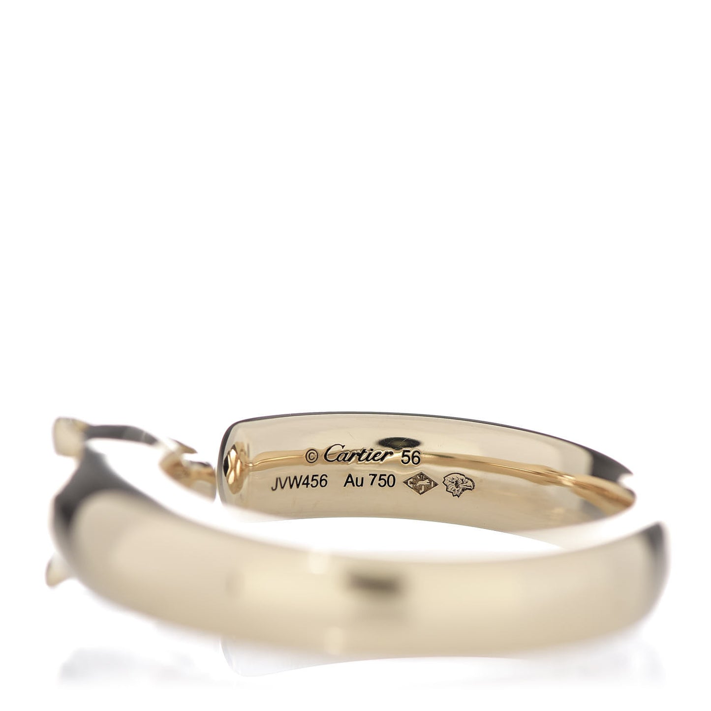 18K Yellow Gold Tsavorite Onyx 7mm Panthere De Cartier Ring 56 7.5